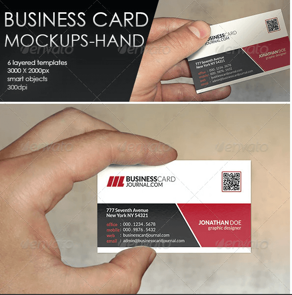 Business Card MockUp-Hand