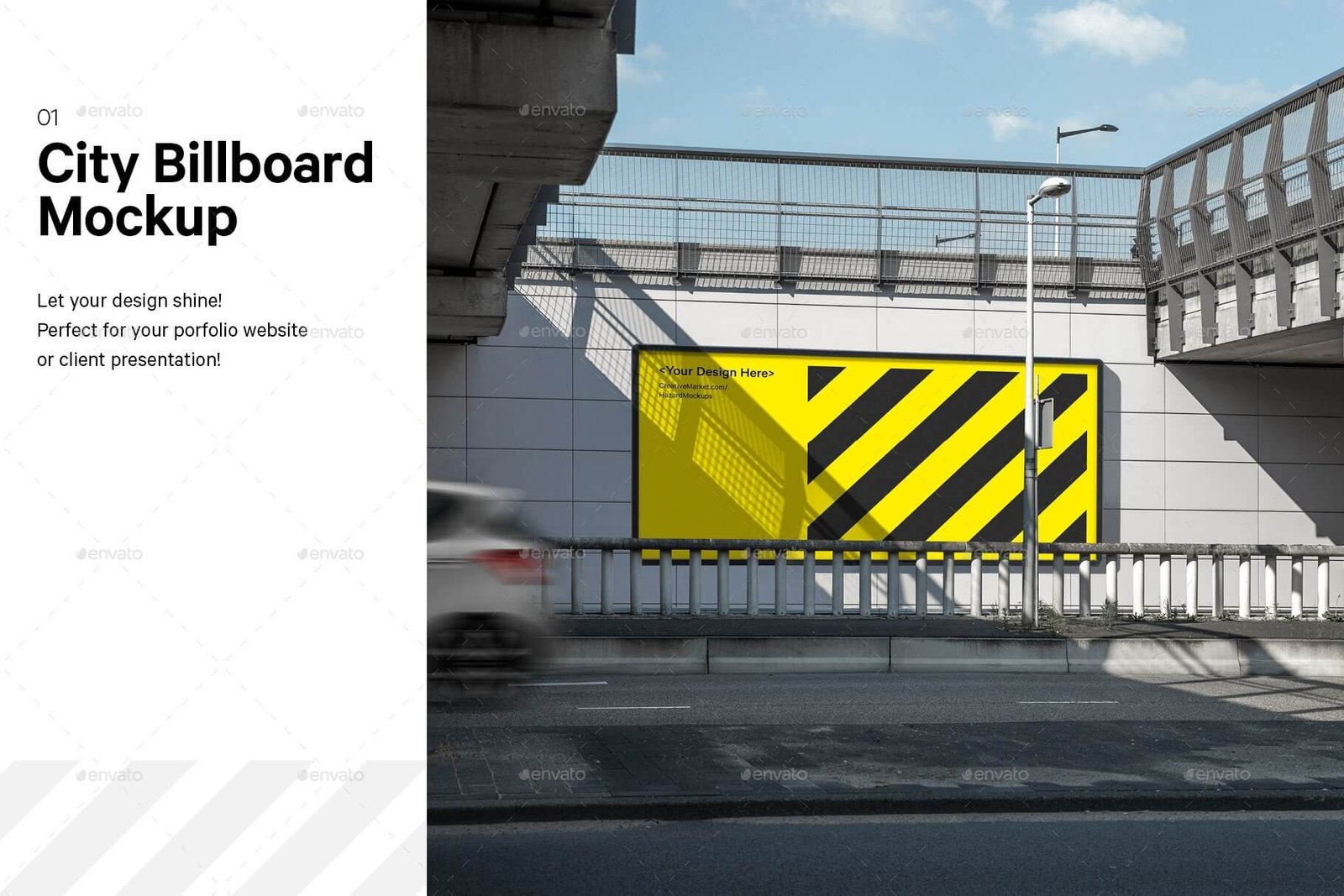 City Road Billboard Mockup