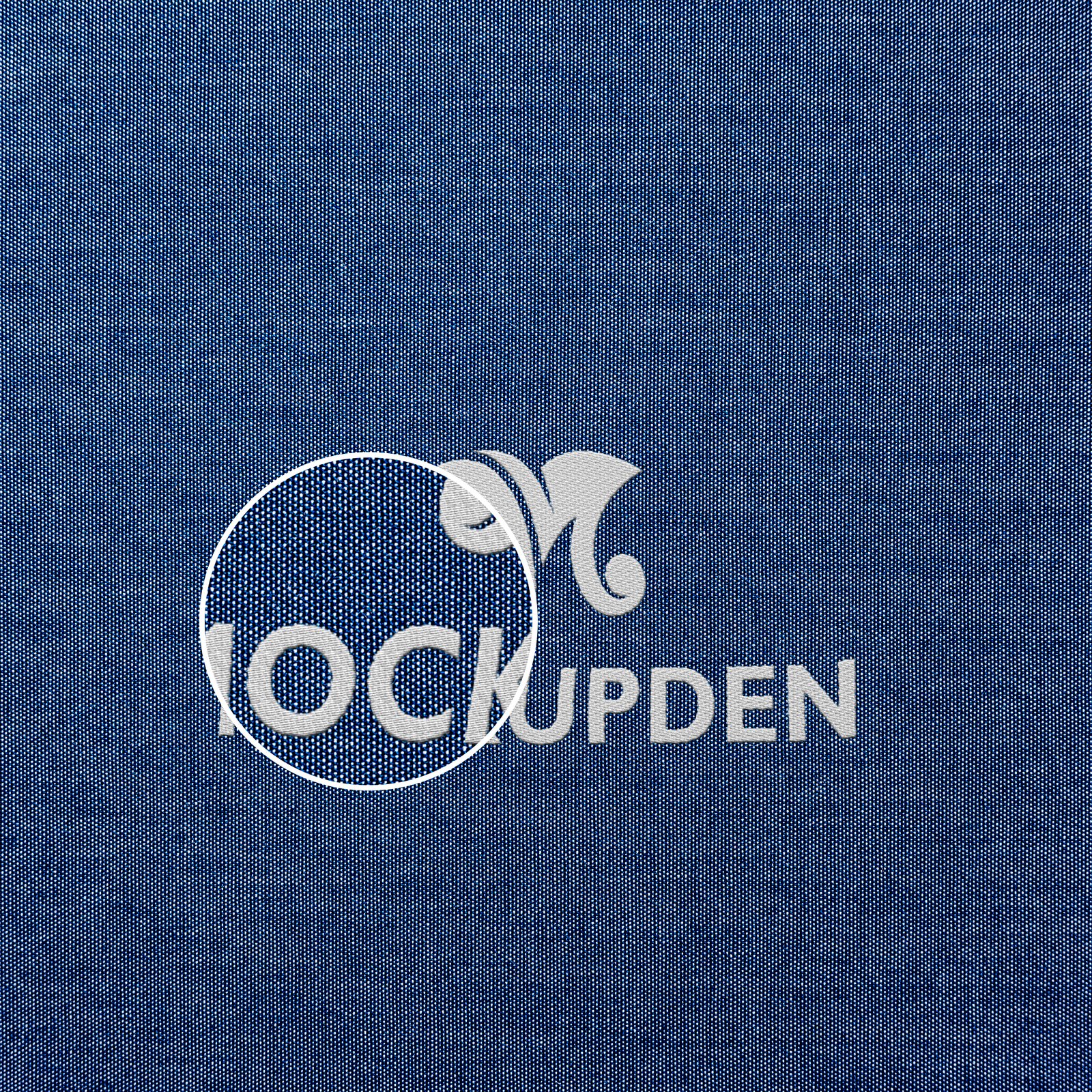 Close Up Of a Free Embroidered Logo Mockup PSD Template