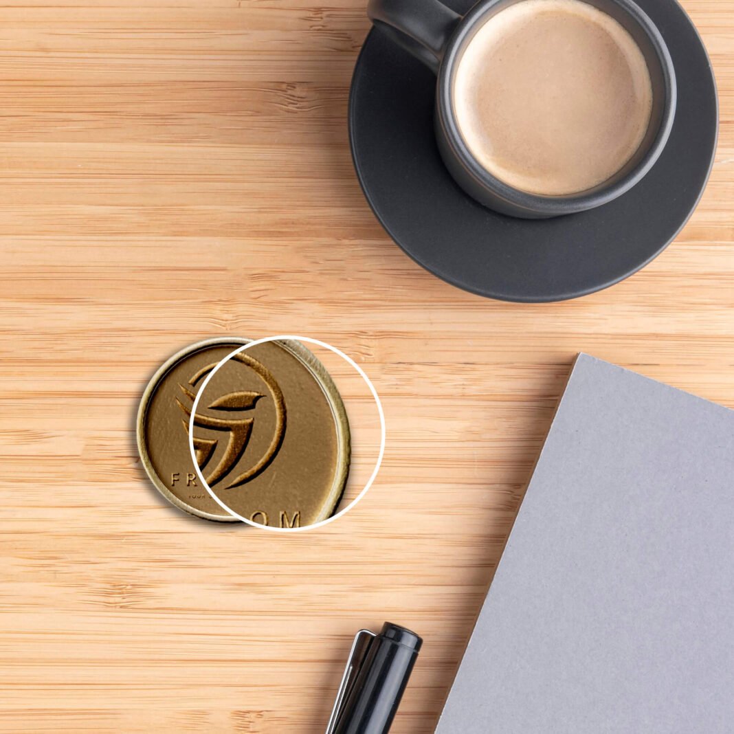 Download Free Logo Enamel Pin Mockup PSD Template - Mockup Den