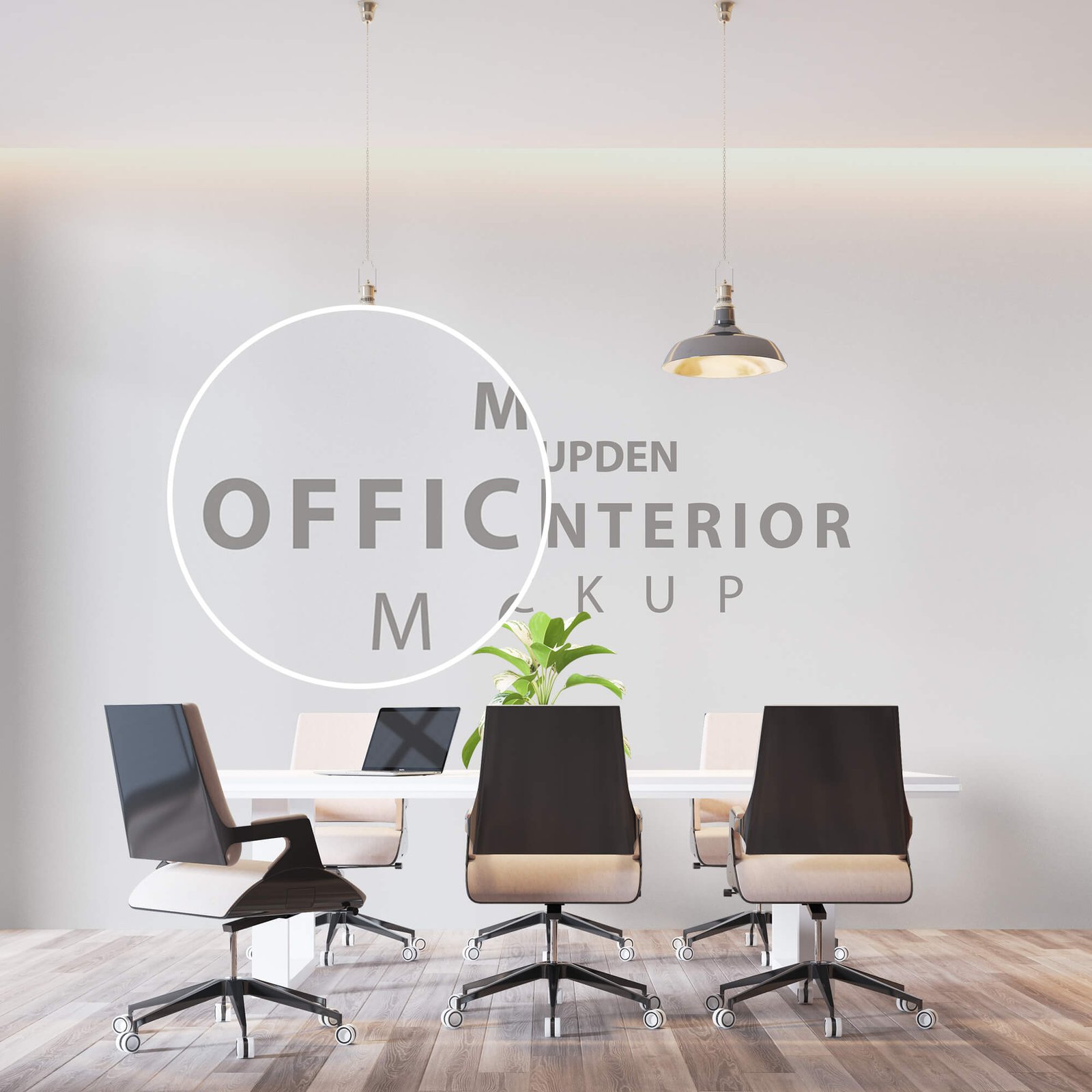 Close Up Of a Free Office Interior Mockup PSD Template (1)