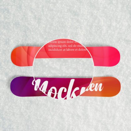 Download 18+ Best Snowboard Mockup PSD Templates - Mockup Den