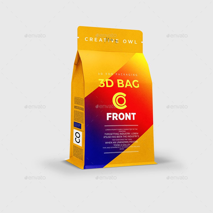 Coffee & Flour Paper Bag Mockup