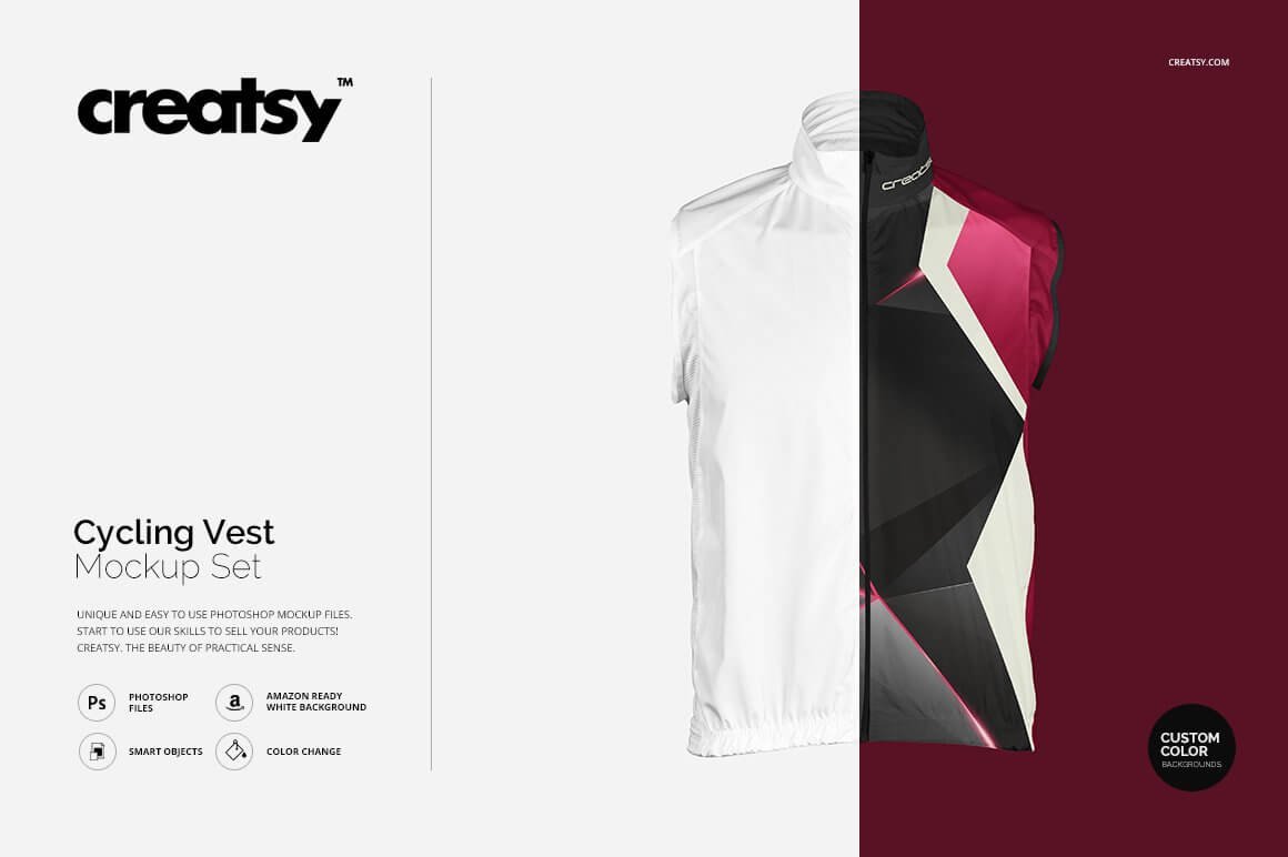 Cycling Vest Mockup Set