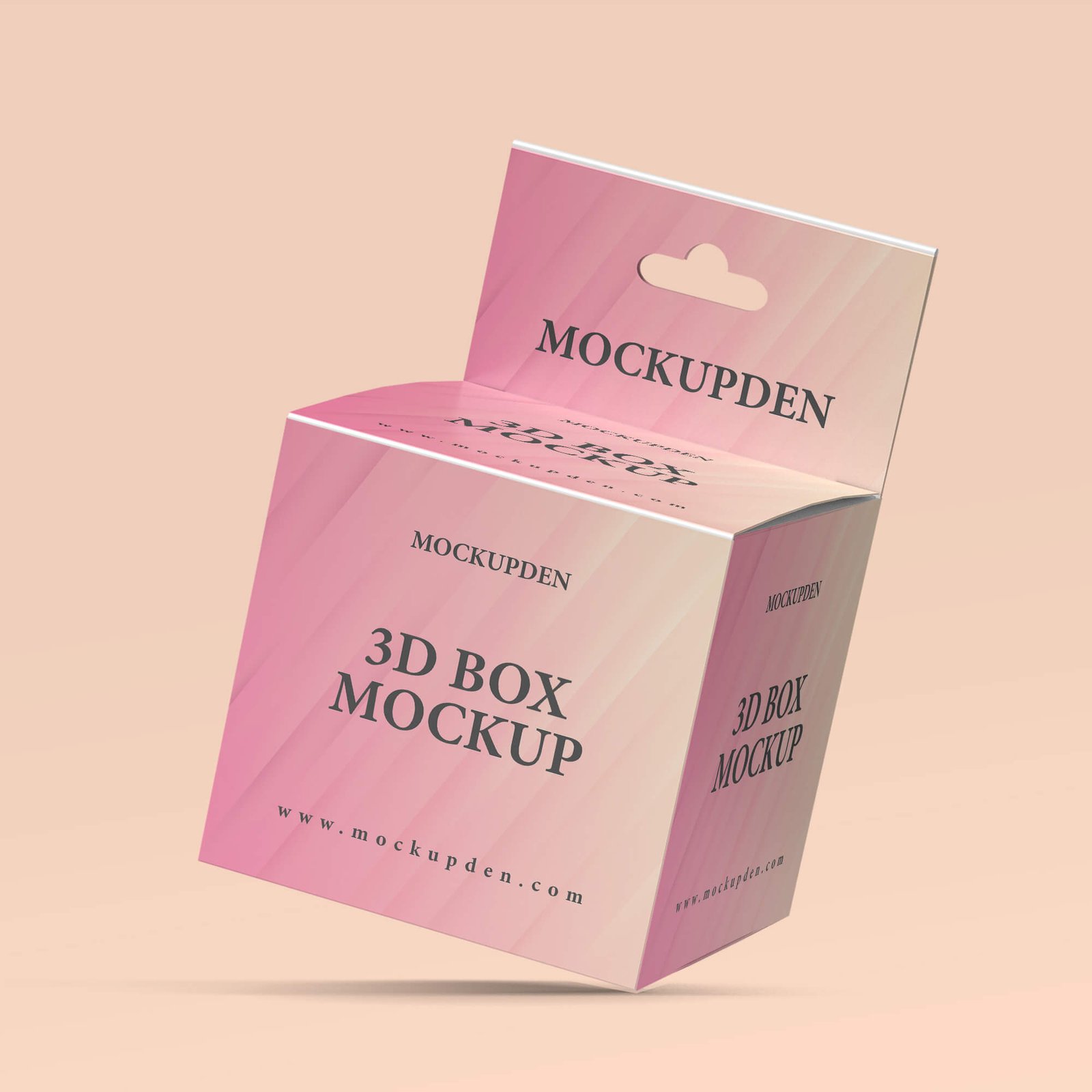 Design Free 3D Box Mockup PSD Template