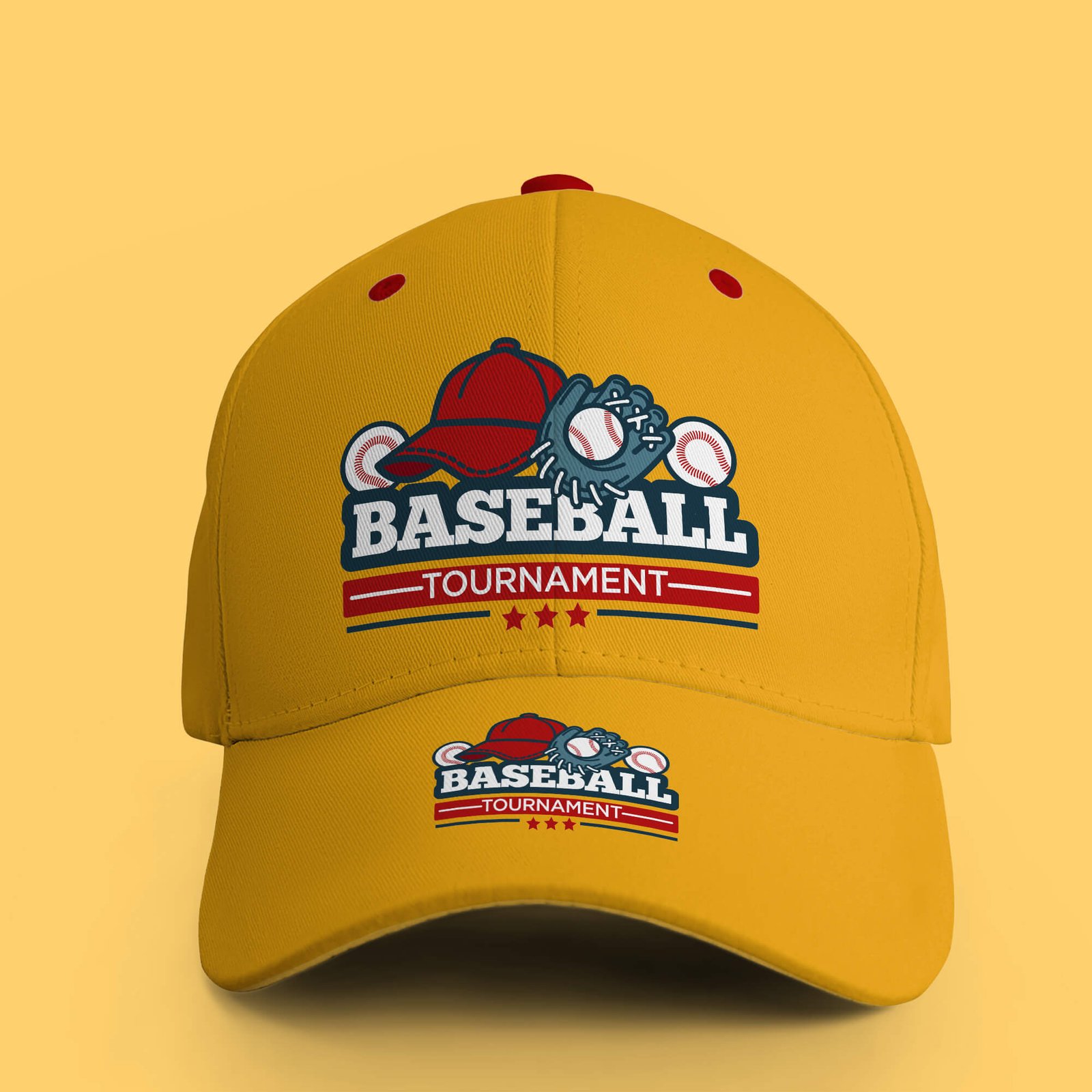 Design Free Baseball Cap Mockup PSD Template (2)