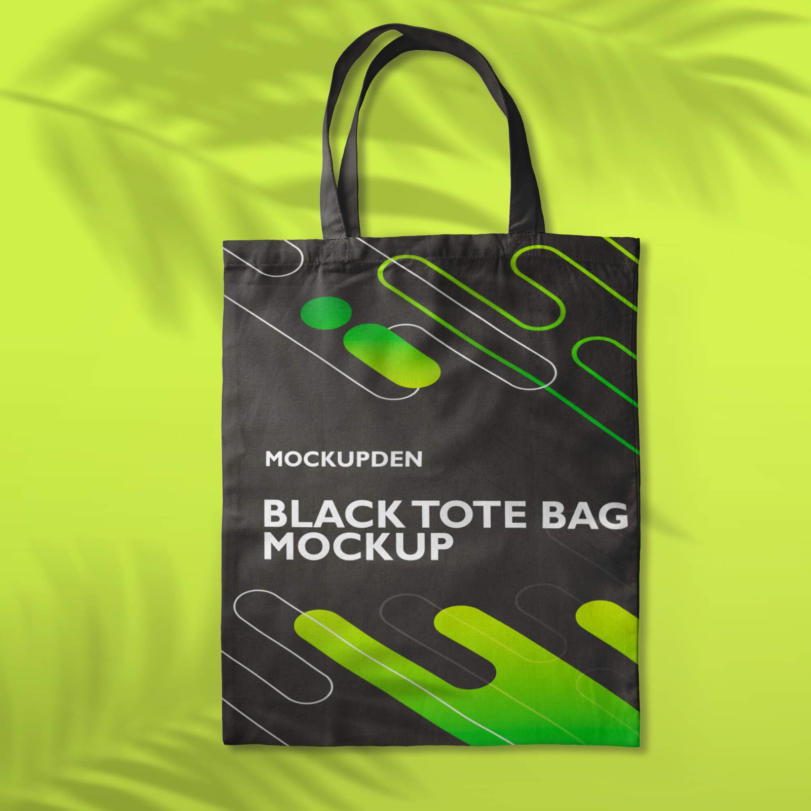 Design Free Black Tote Bag Mockup PSD Template