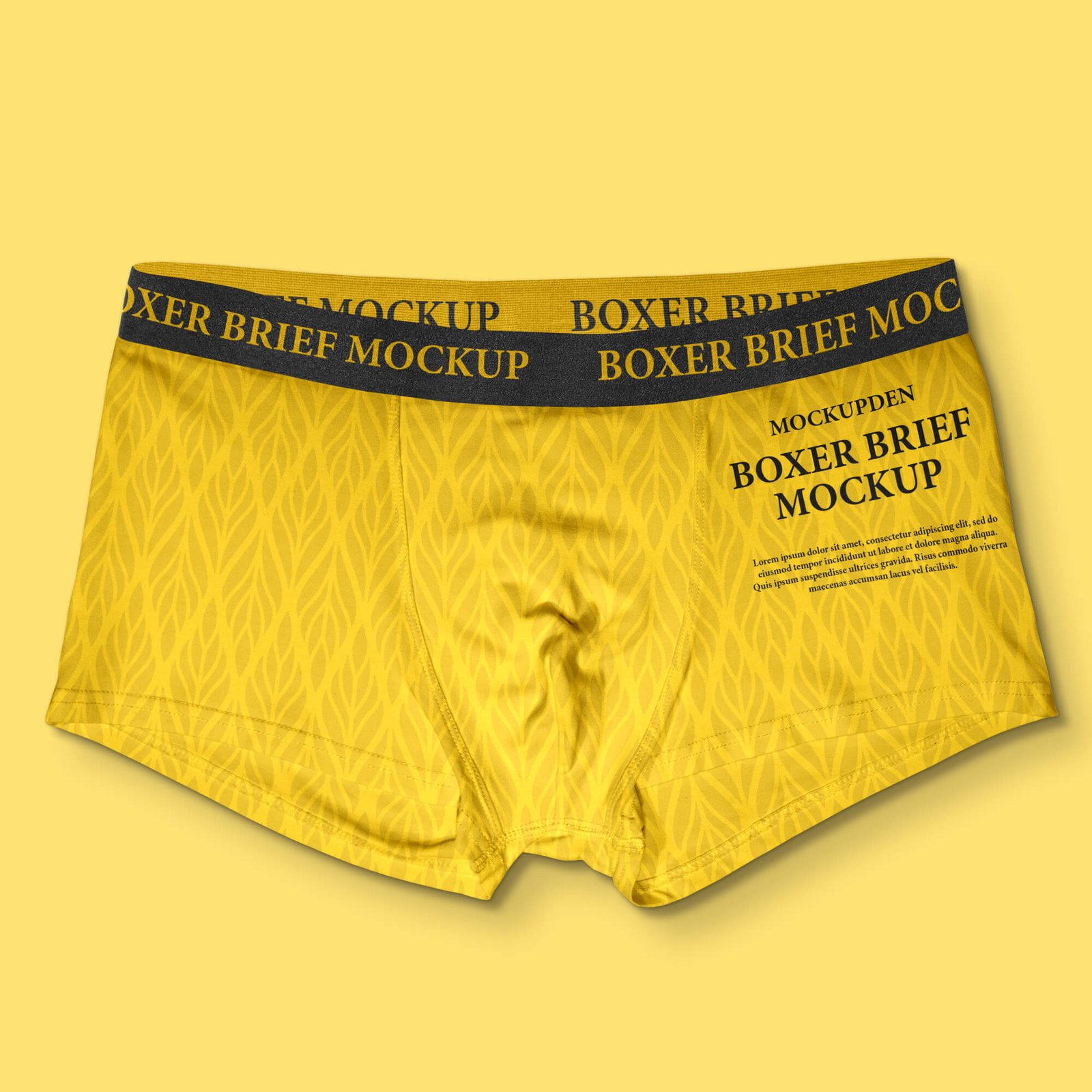 Design Free Boxer Brief Mockup PSD Template