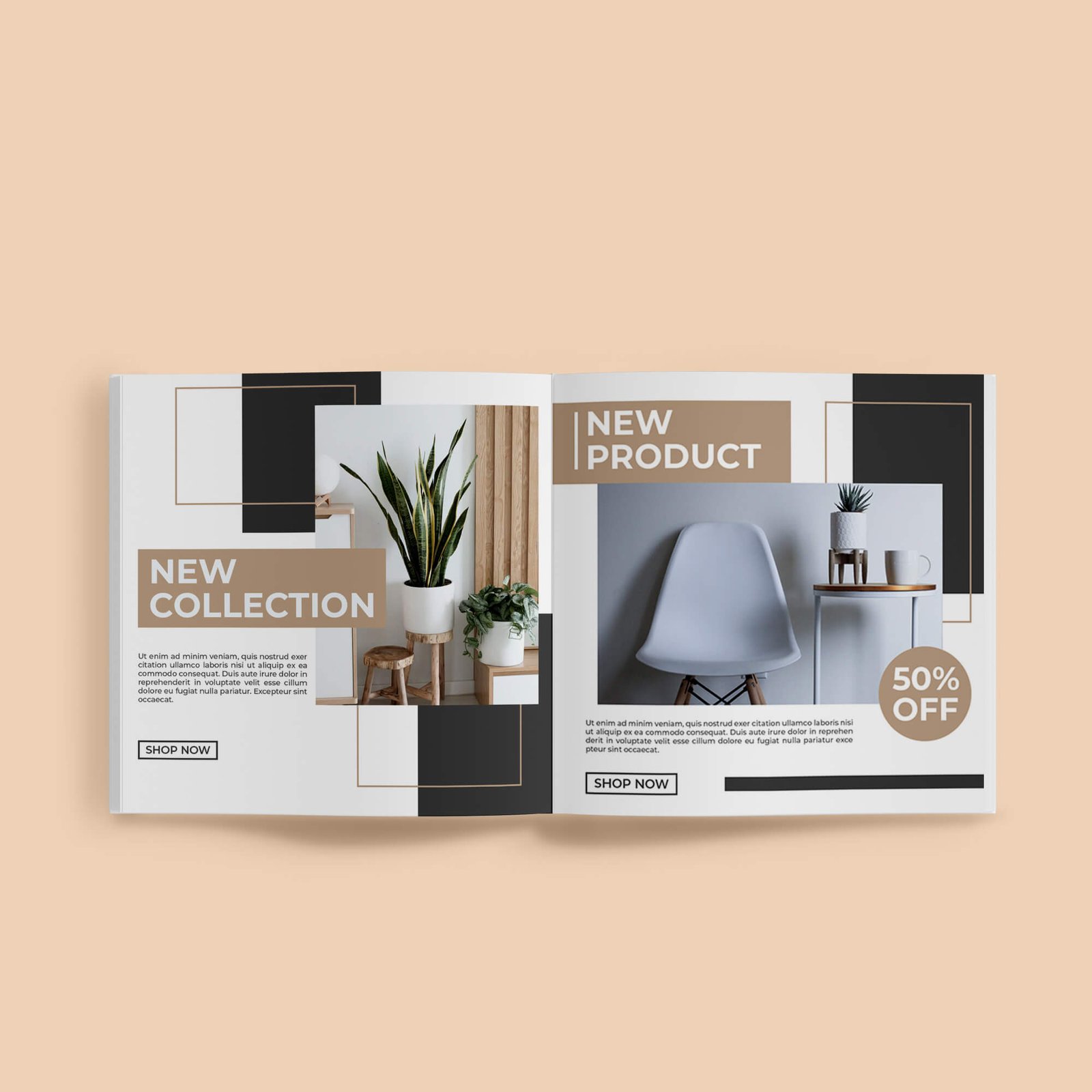 Design Free Brand Book Mockup PSD Template