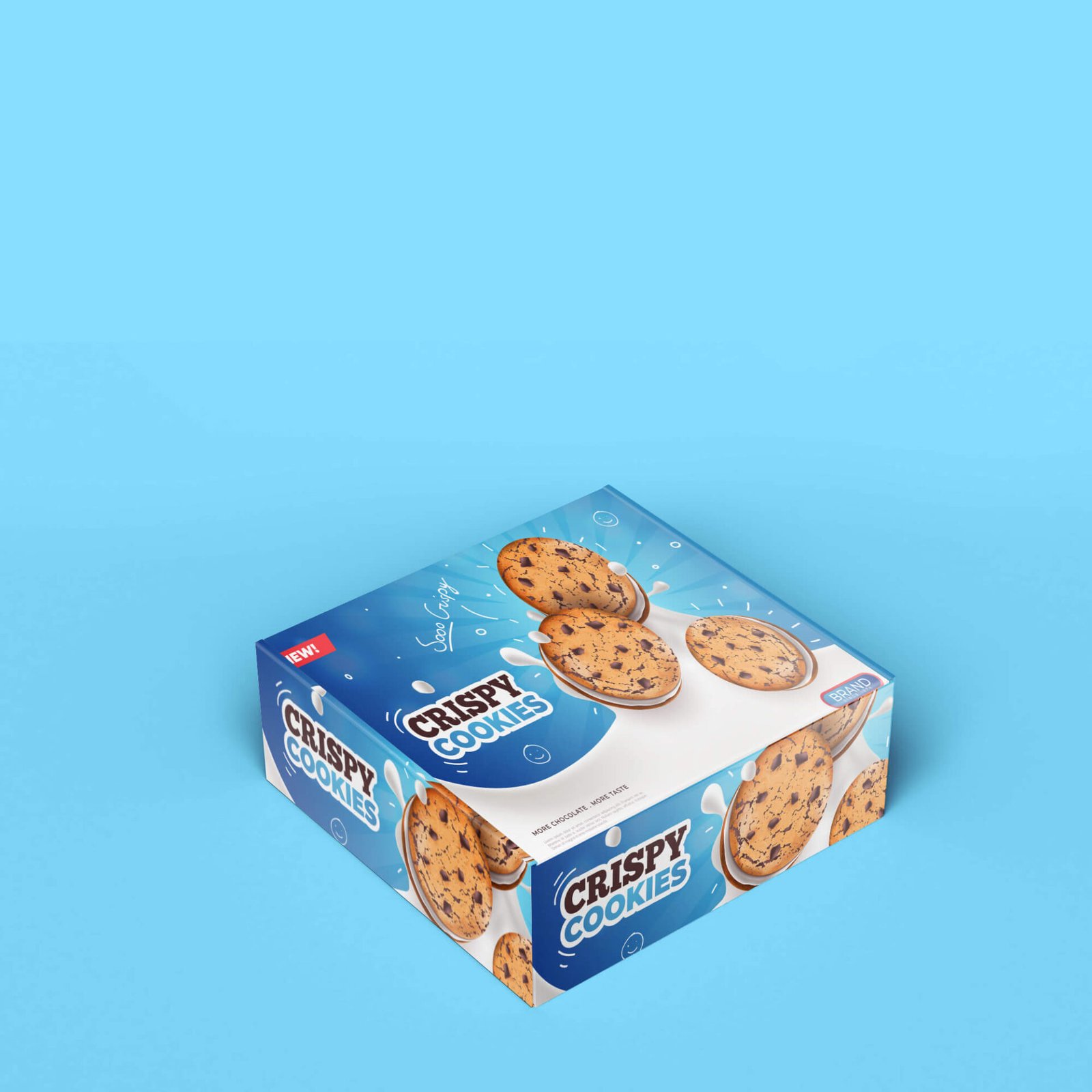 Free Cookie Box Mockup PSD