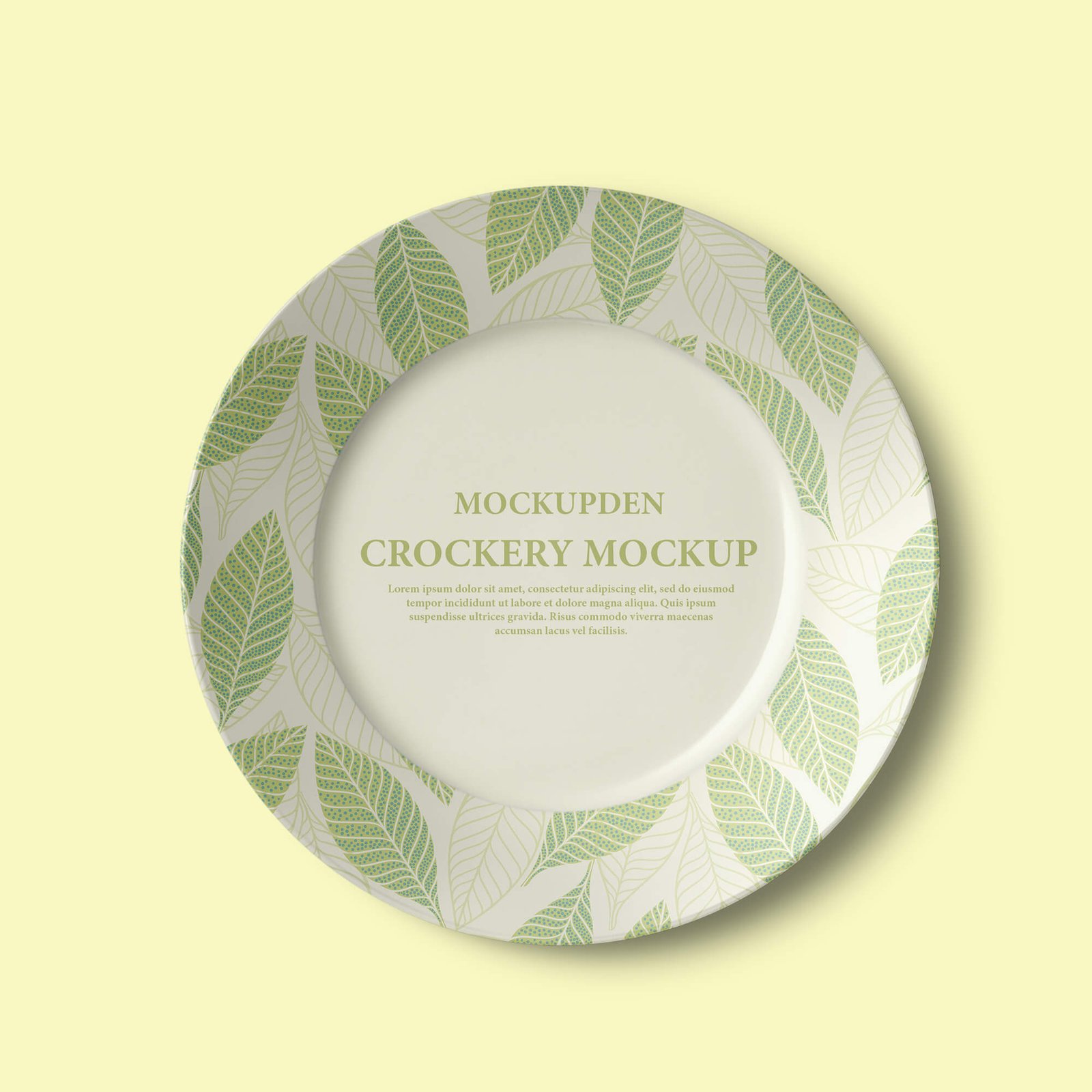 Design Free Crockery Mockup PSD Template