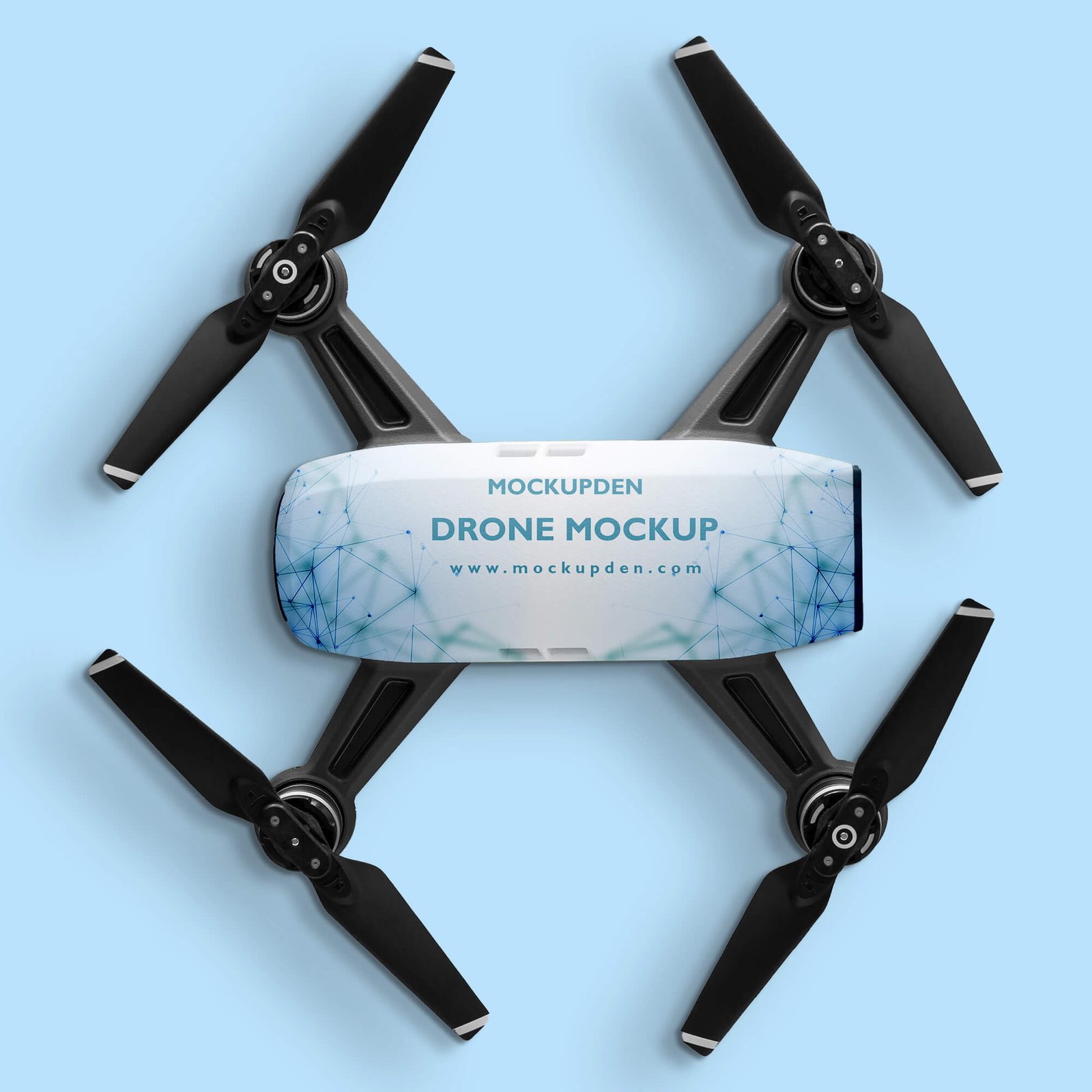 Design Free Drone Mockup PSD Template