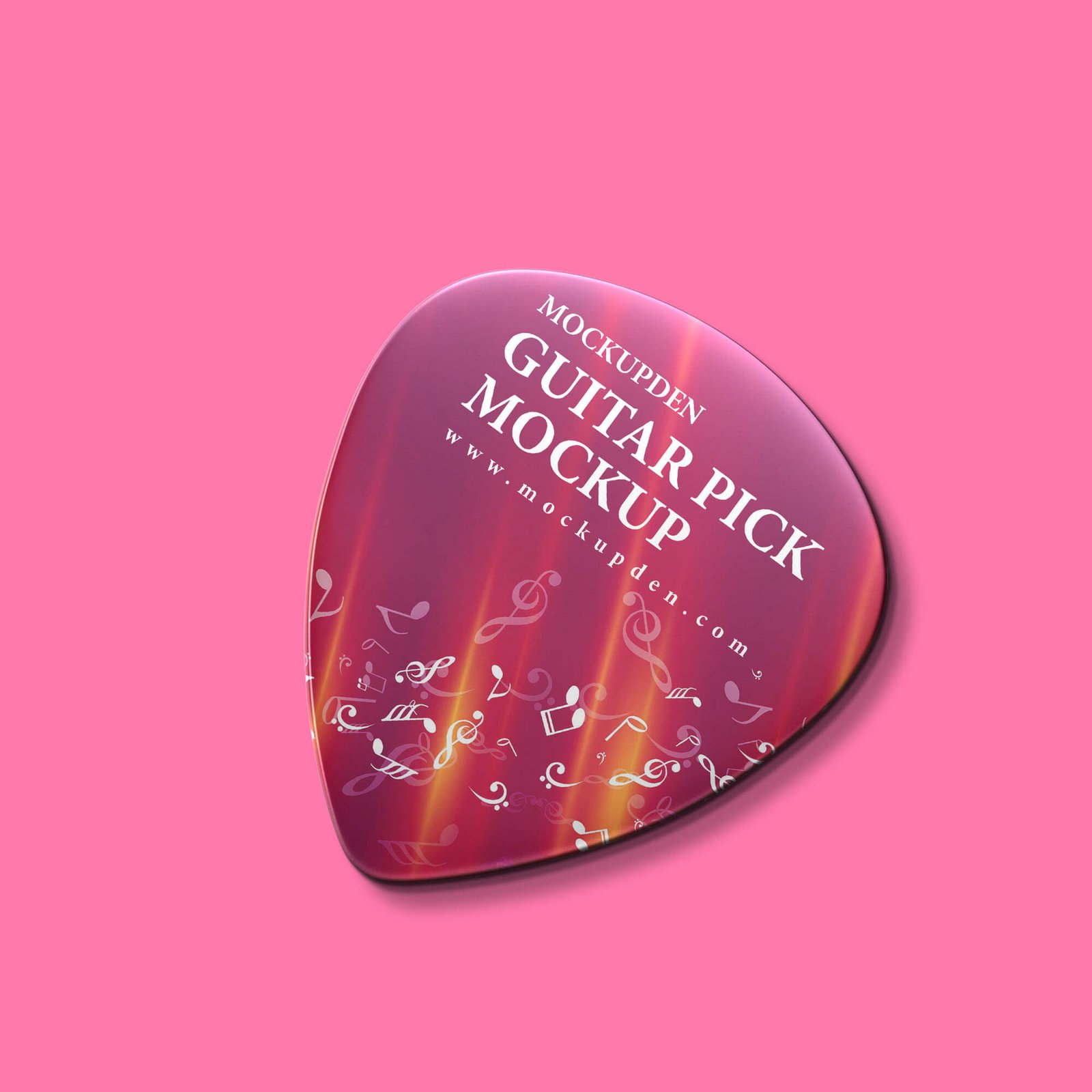 Design Free Guitar Pick Mockup PSD Template