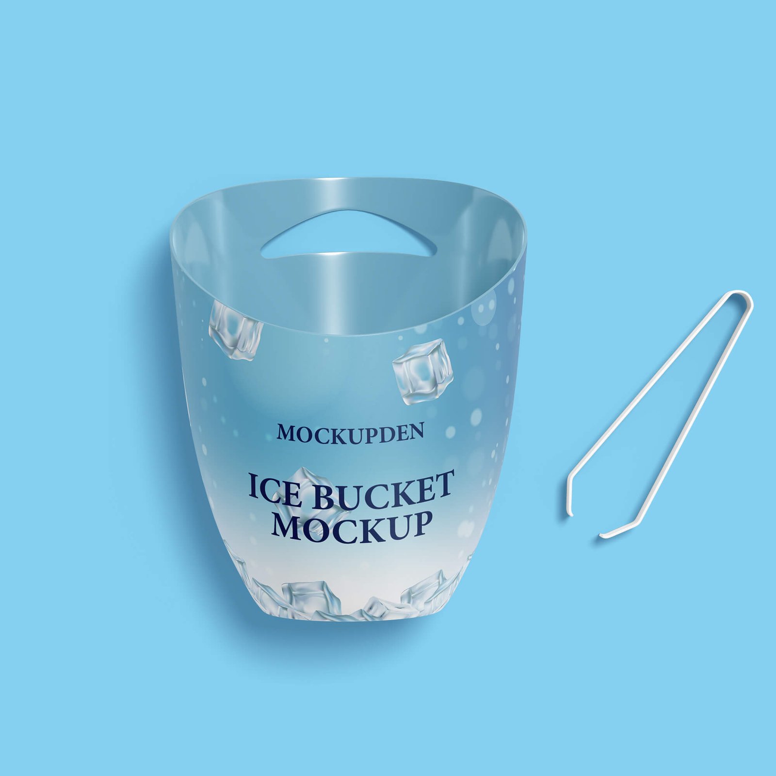 Design Free Ice Bucket Mockup PSD Template