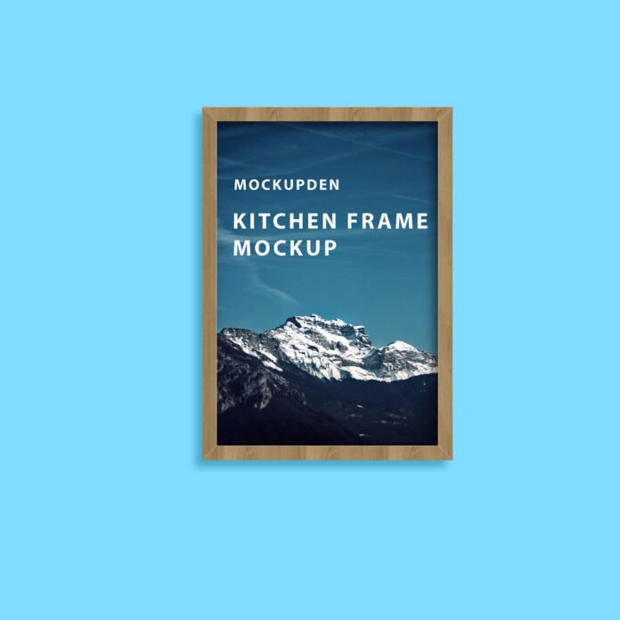 Free Kitchen Frame Mockup PSD Template - Mockup Den