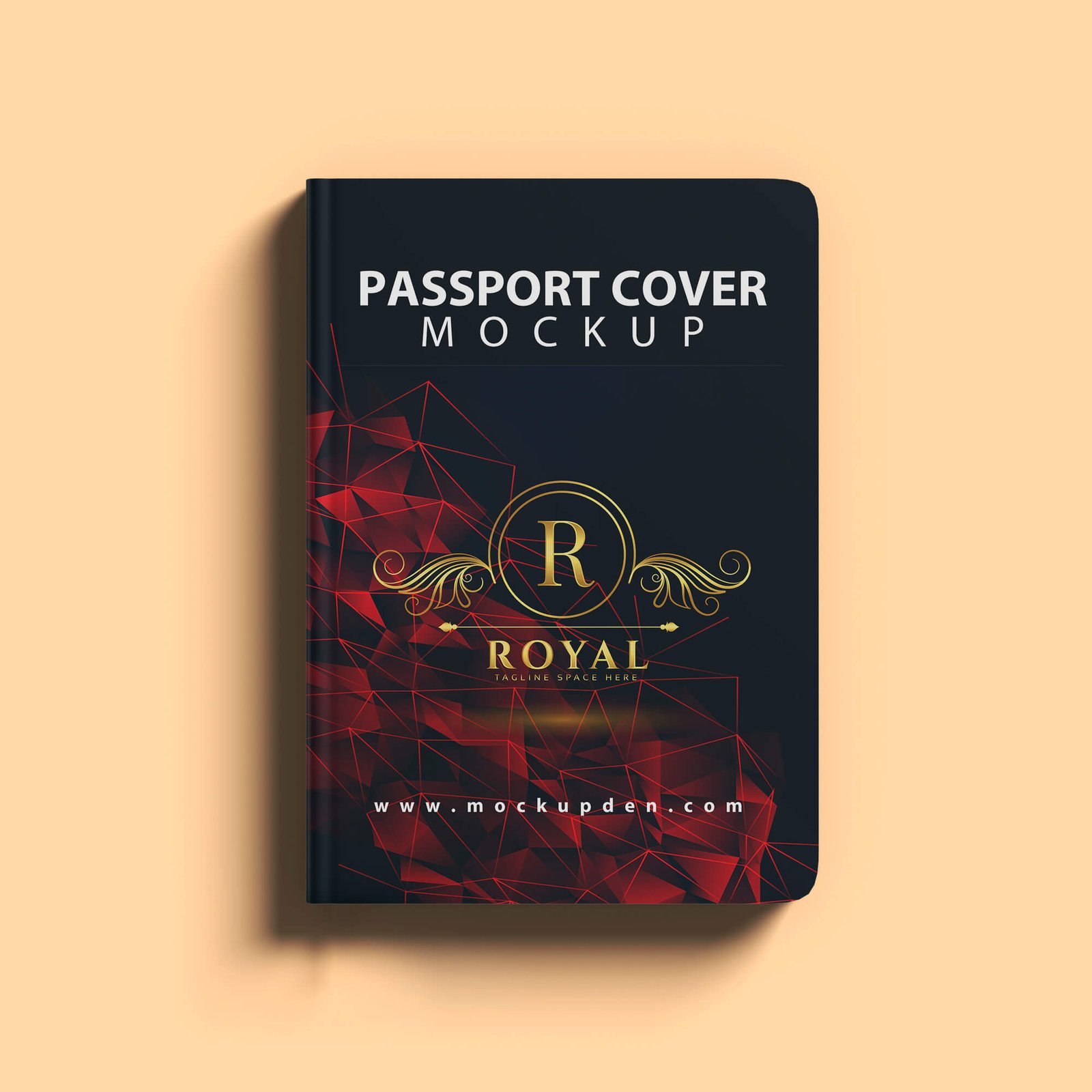 Design Free Passport Cover Mockup PSD Template