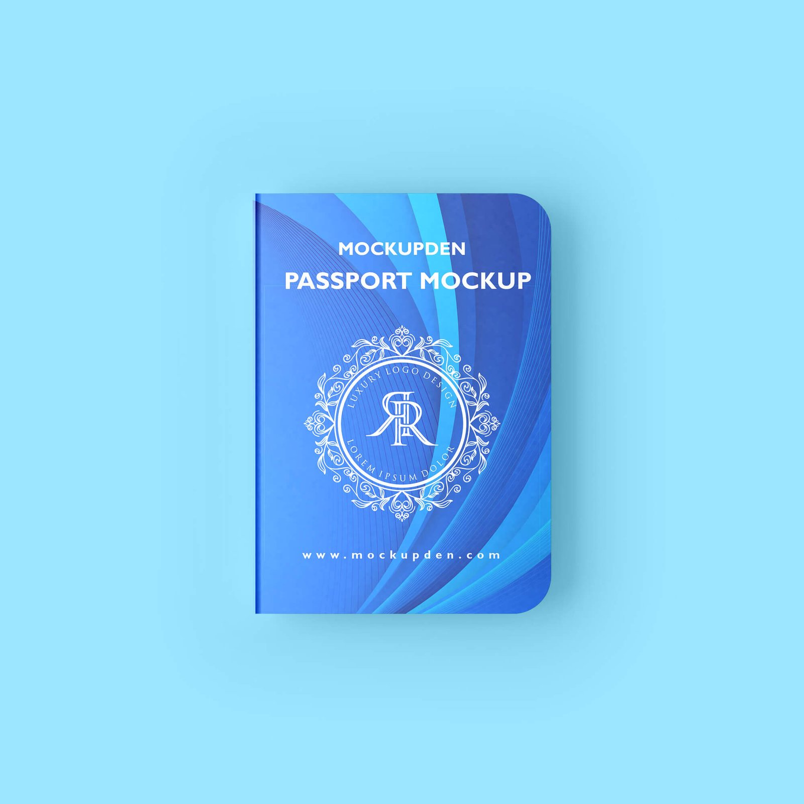 Design Free Passport Mockup PSD Template