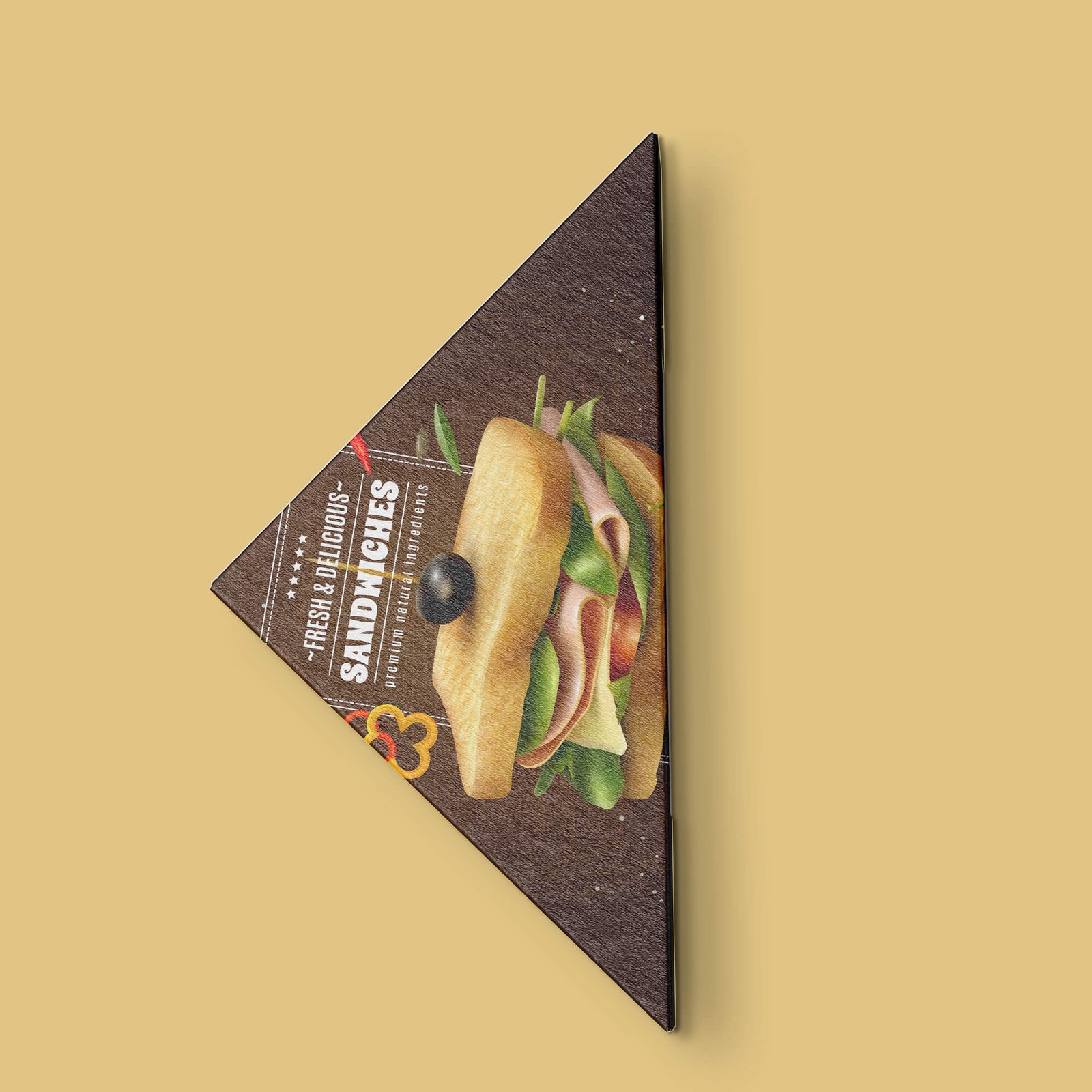 Design Free Sandwich Mockup PSD Template