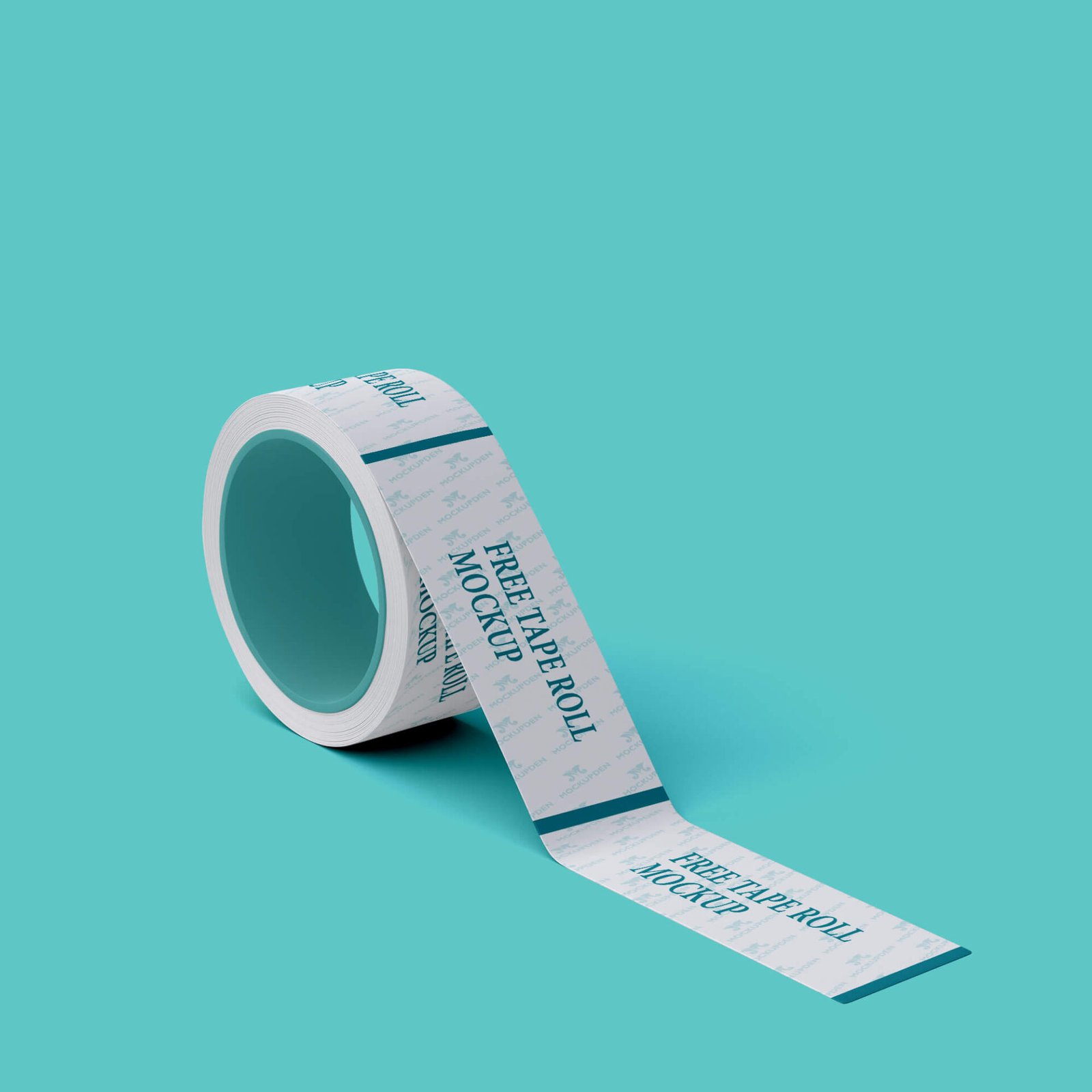 Free Tape Roll Mockup PSD Template - Mockup Den