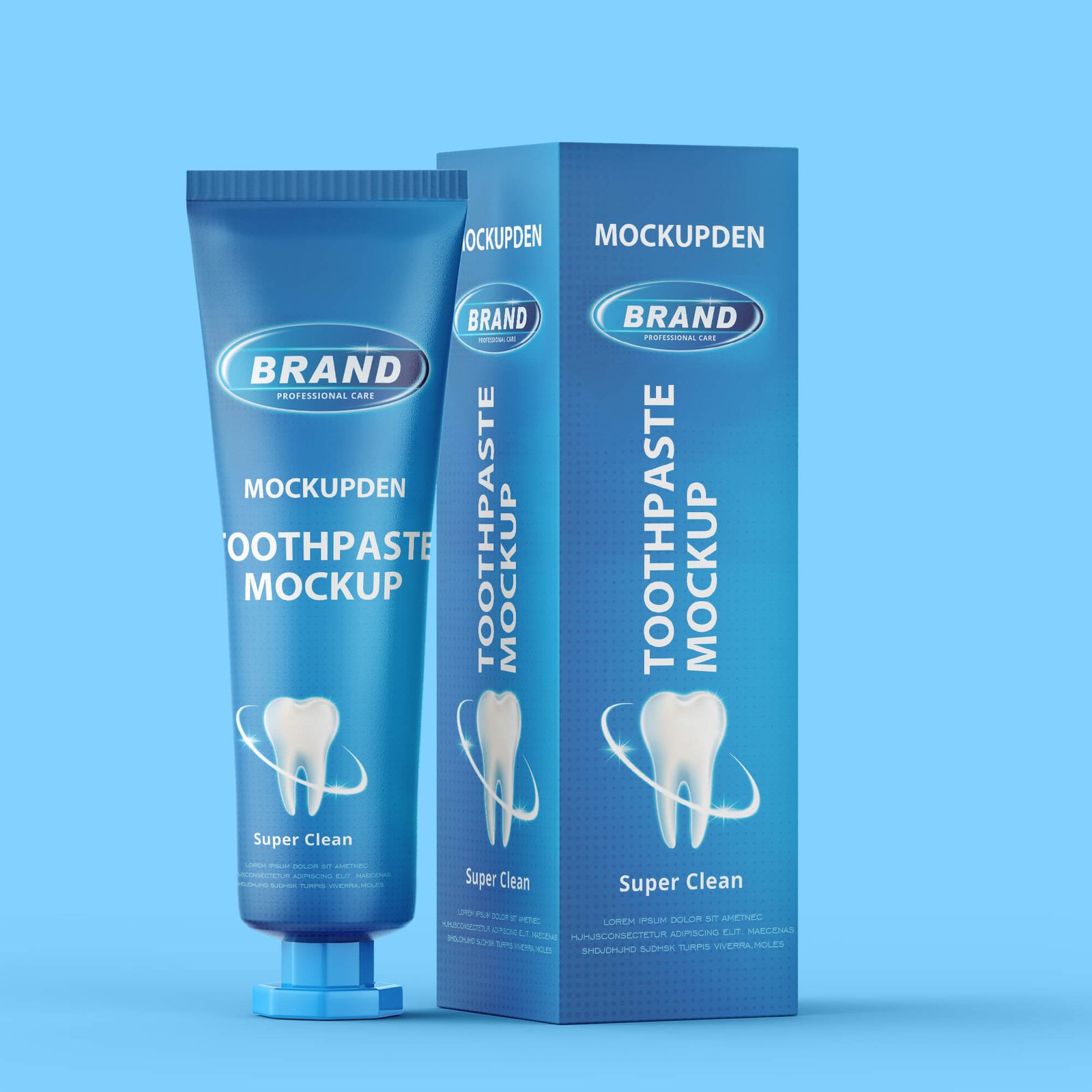 Design Free Toothpaste Mockup PSD Template