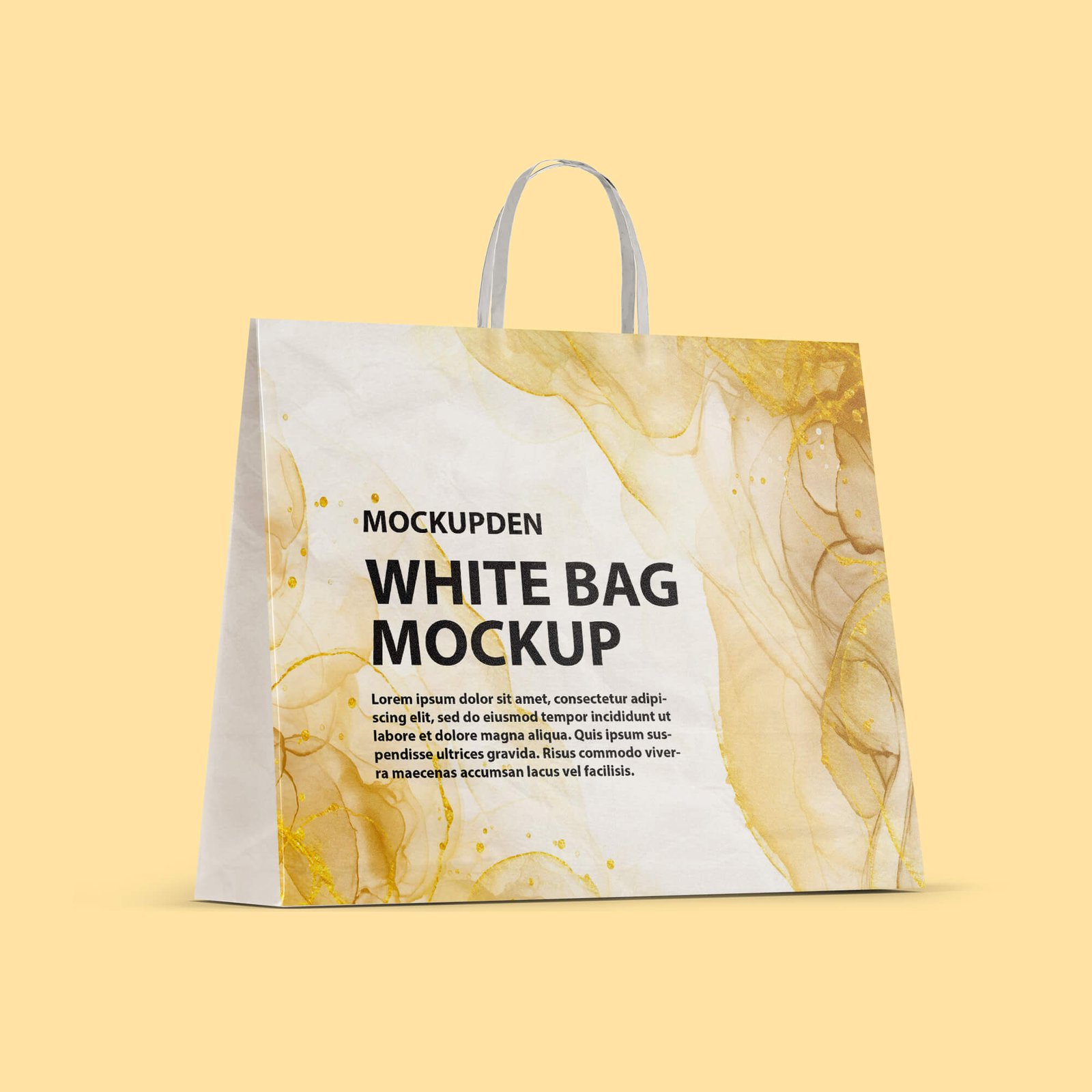 Design Free White Bag Mockup PSD Template