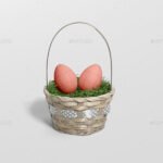 Easter Egg Mockup Basket Edition