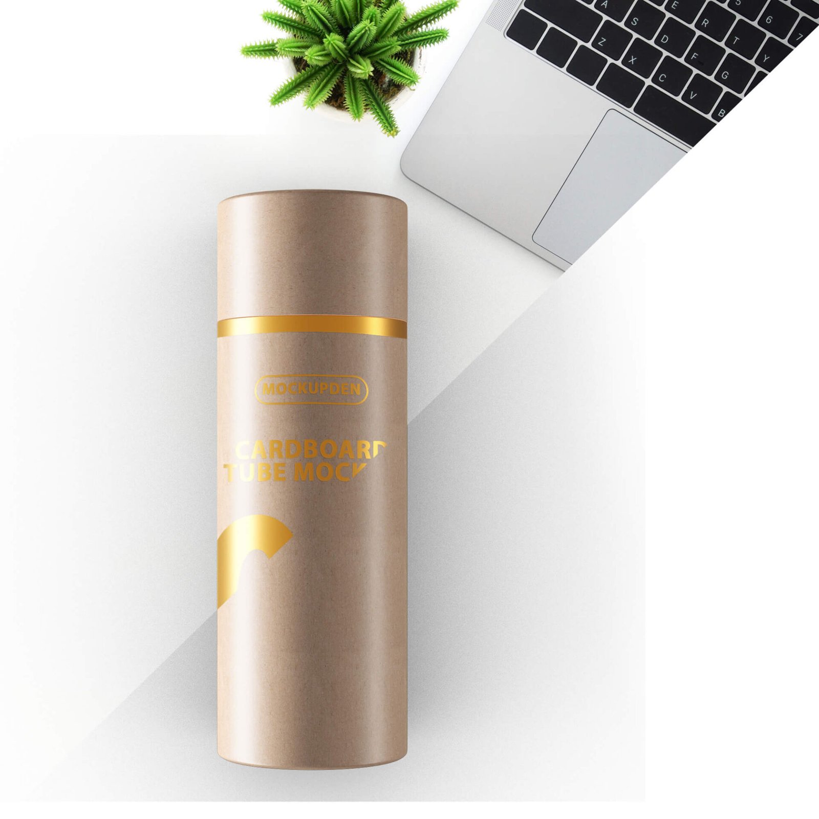 Free Cardboard Tube Mockup PSD Template - Mockup Den