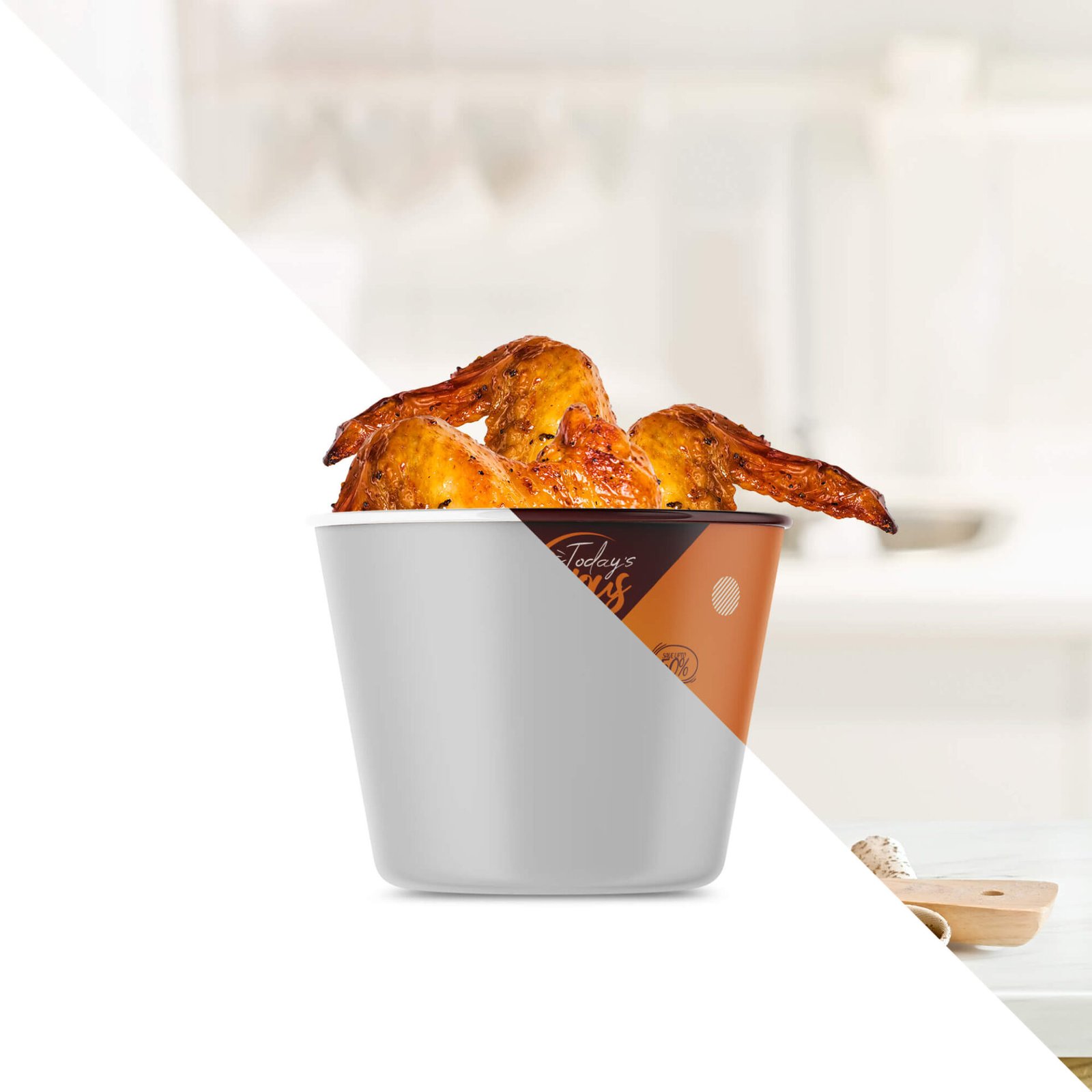 Download Free Chicken Bucket Mockup PSD Template - Mockup Den