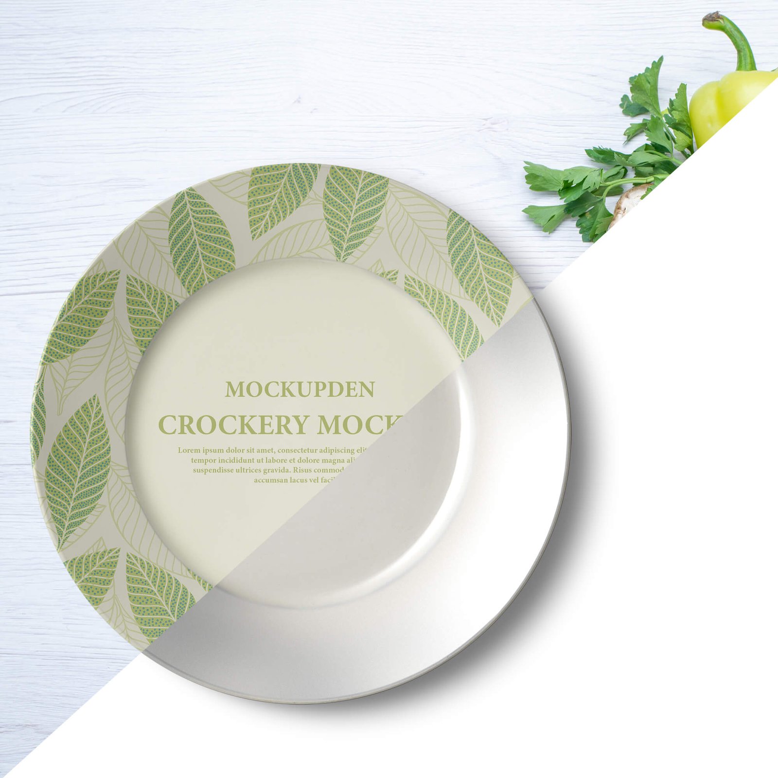 Editable Free Crockery Mockup PSD Template