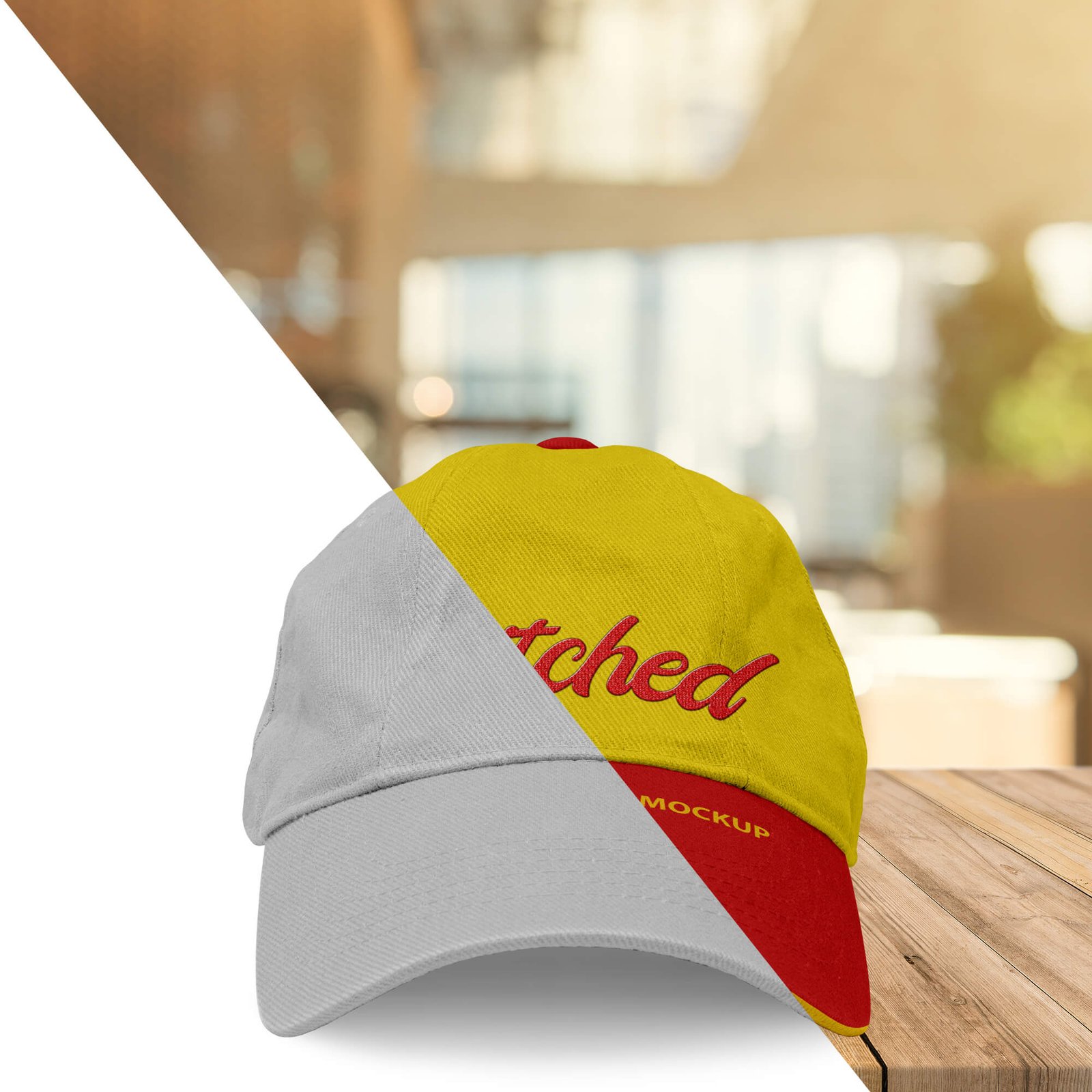 Editable Free Embroidered Hat Mockup PSD Template