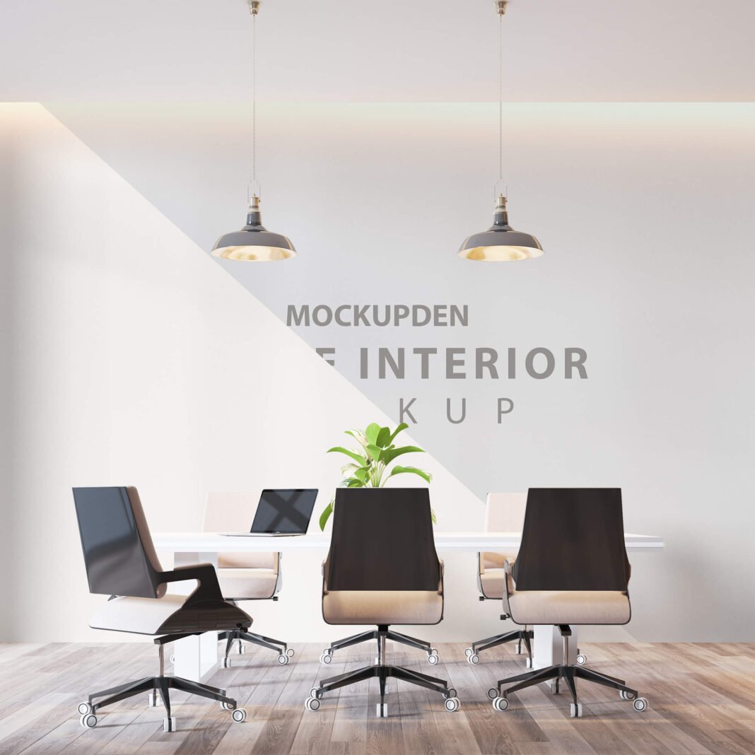 Free Office Interior Mockup PSD Template - Mockup De