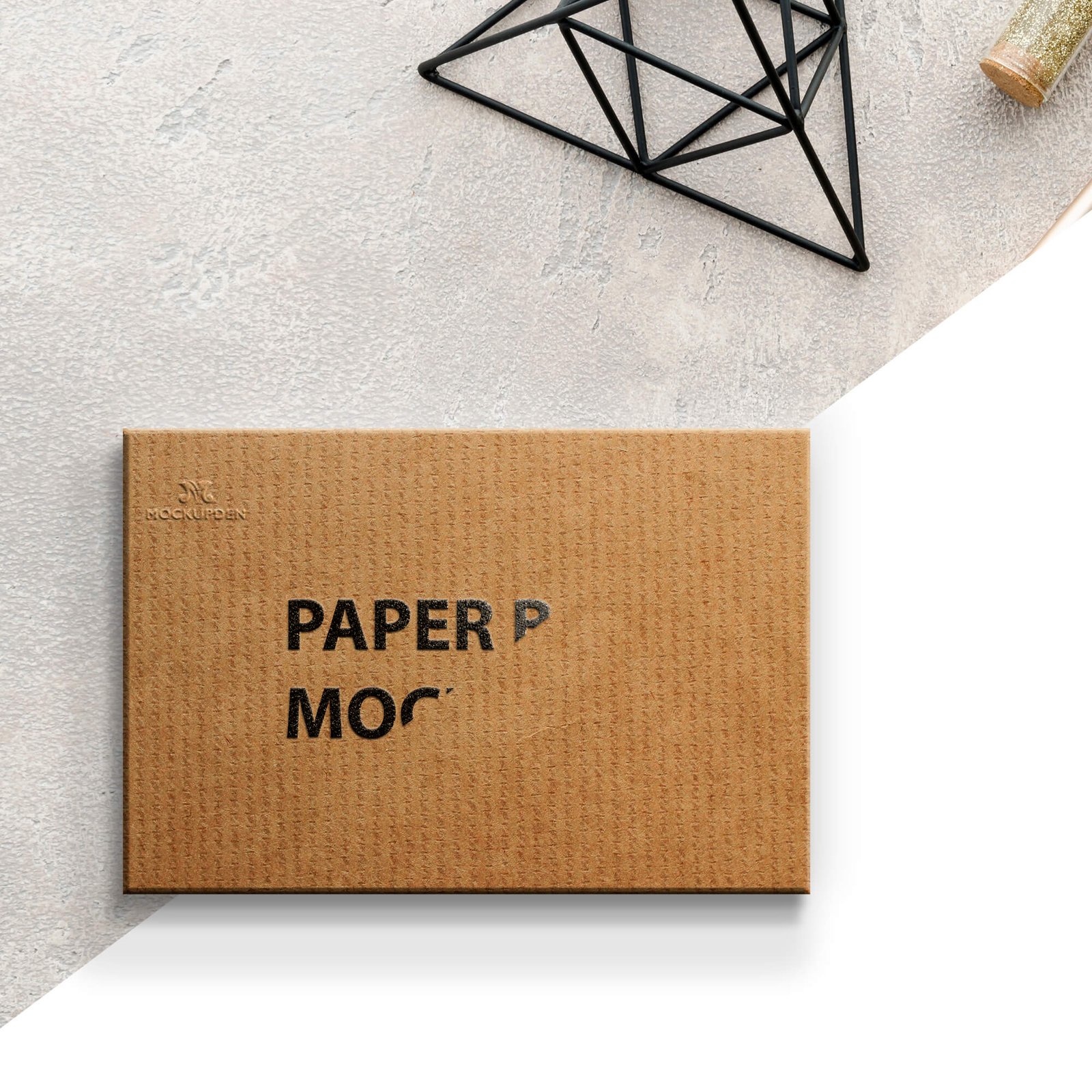 Editable Free Paper Box Mockup PSD Template