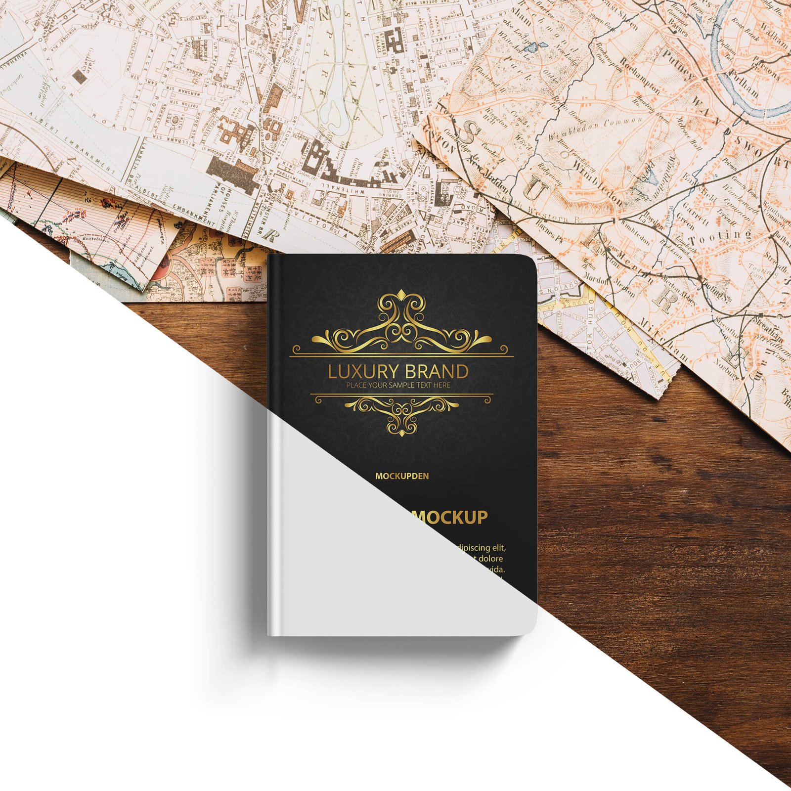 Editable Free Passport Mockup PSD Template