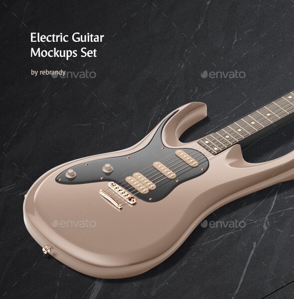 Electric Guitar Mockups Set