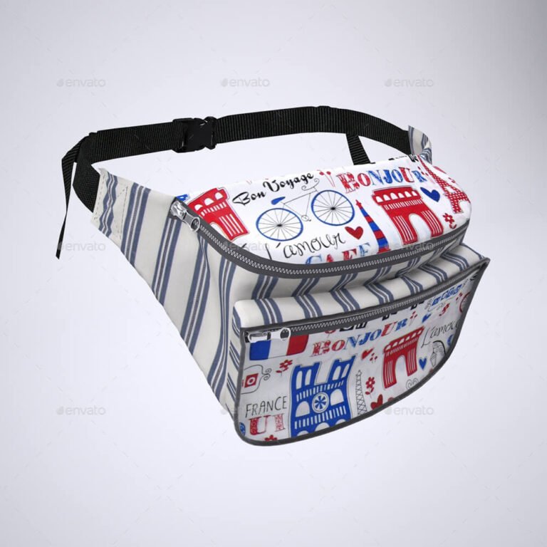 17+ Trending Waist Bag Mockup/ Fanny Pack Mockup PSD