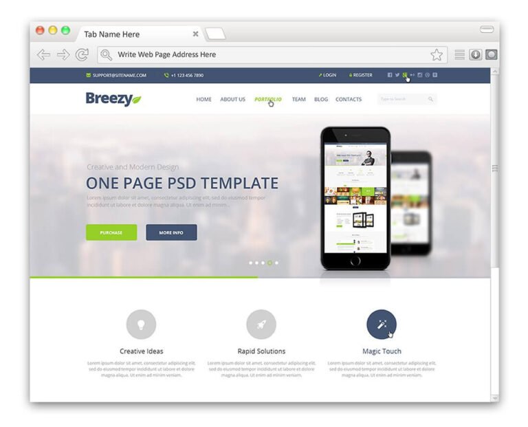 42+ Best Web Browser Mockup PSD Presentation Template