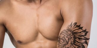 Free Arm Tattoo Mockup PSD Template