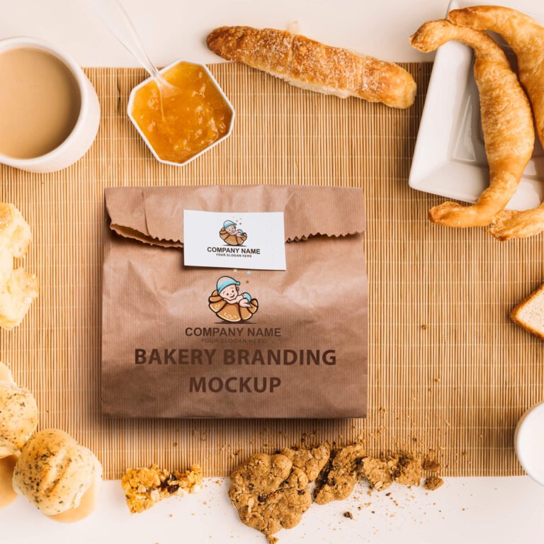 Free Bakery Branding Mockup PSD Template