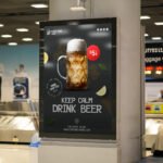 Free Beer Ad Mockup PSD Template Free Beer Ad Mockup PSD Template