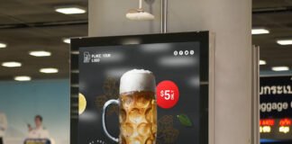 Free Beer Ad Mockup PSD Template