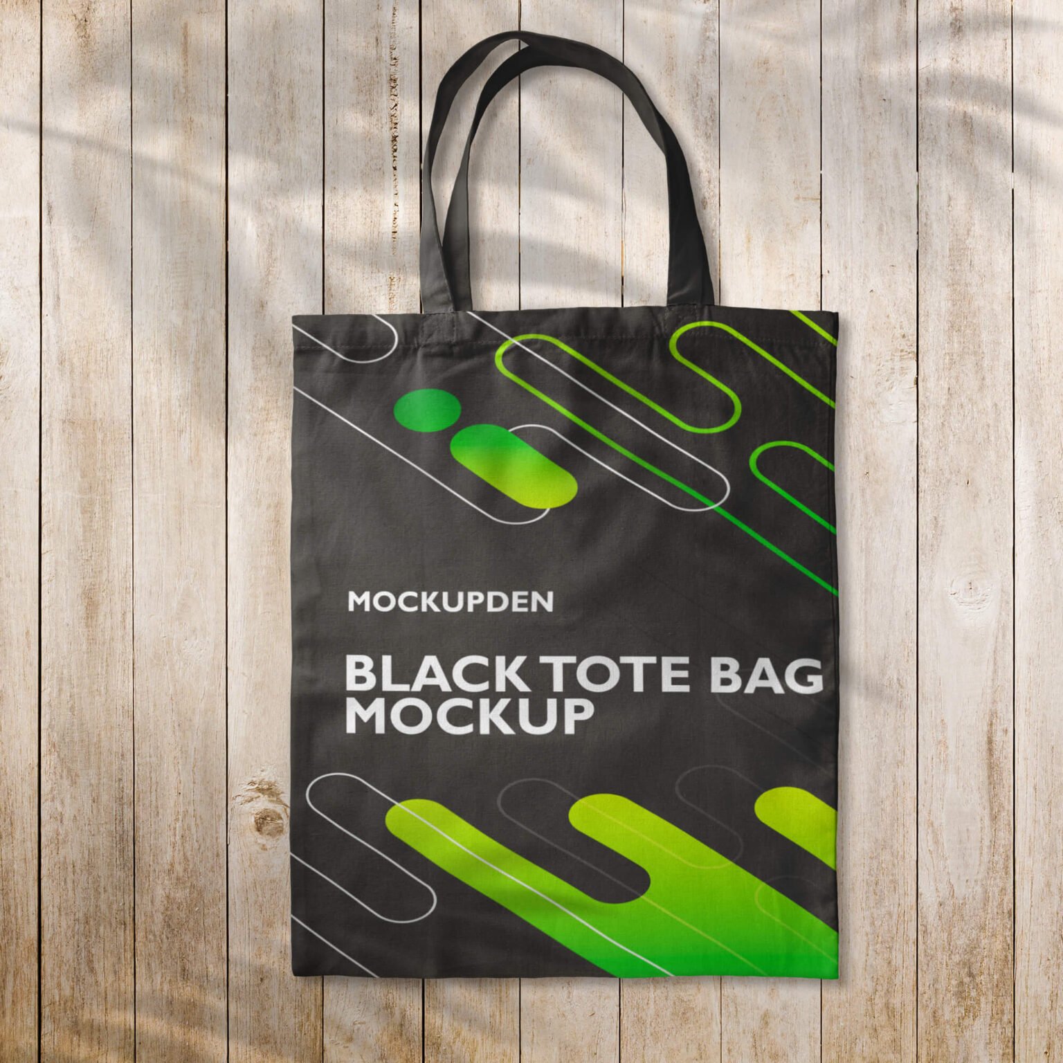 Free Black Tote Bag Mockup | Oceanmockups