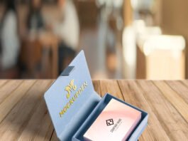 Free Business Card with Box Mockup PSD Template