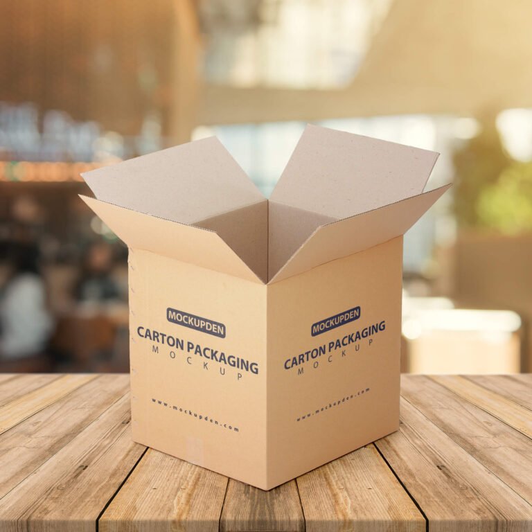 Free Carton Packaging Mockup PSD Template