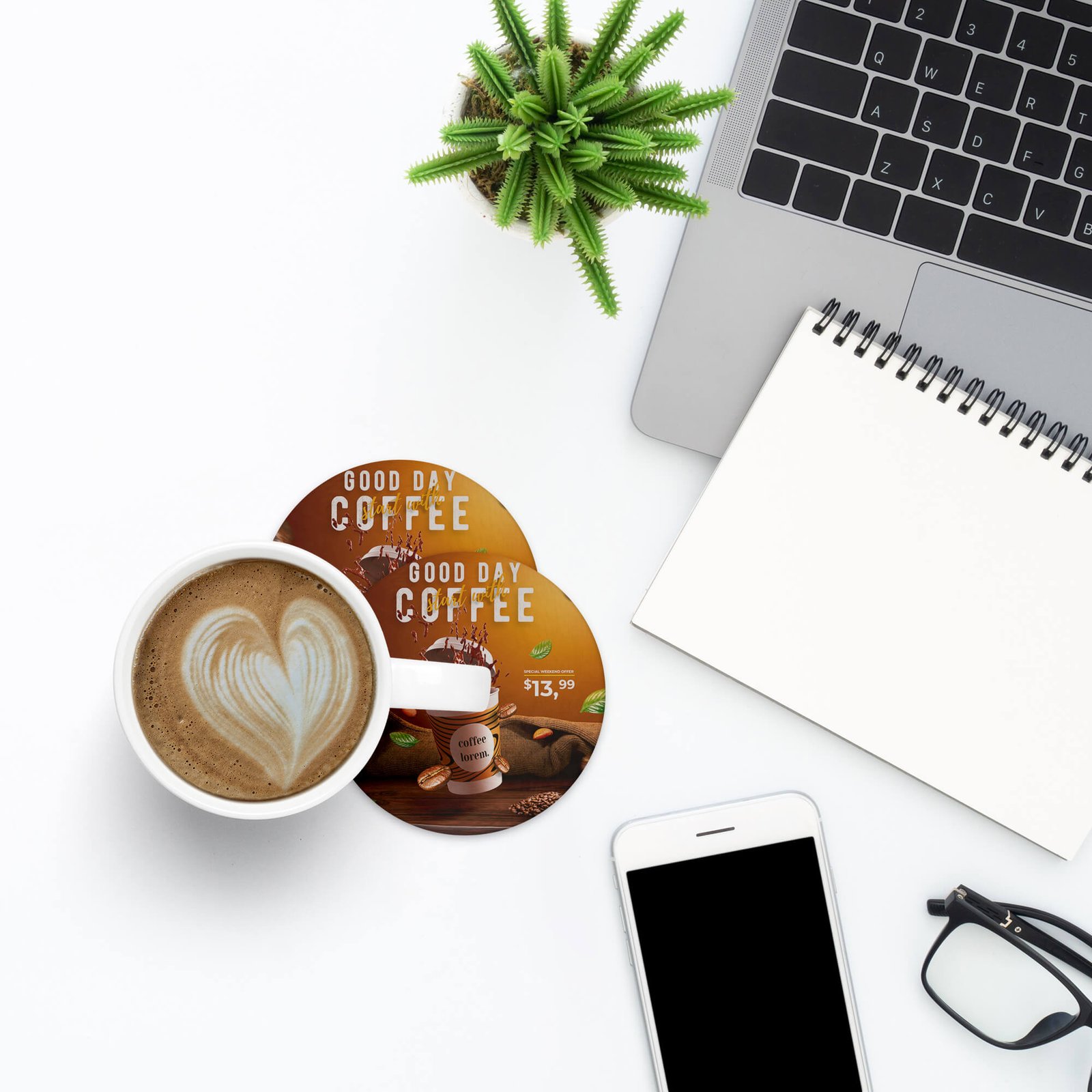 Free Cup Base Mockup PSD Template