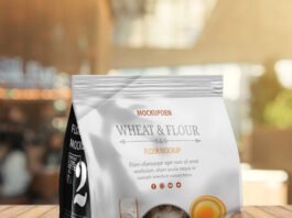Free Flour Mockup PSD Template