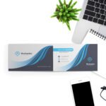 Free Folded Business Card Mockup PSD Template