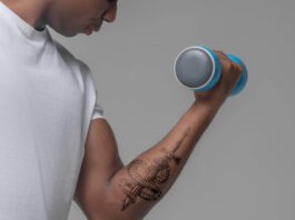 Free Forearm Tattoo Mockup PSD Template