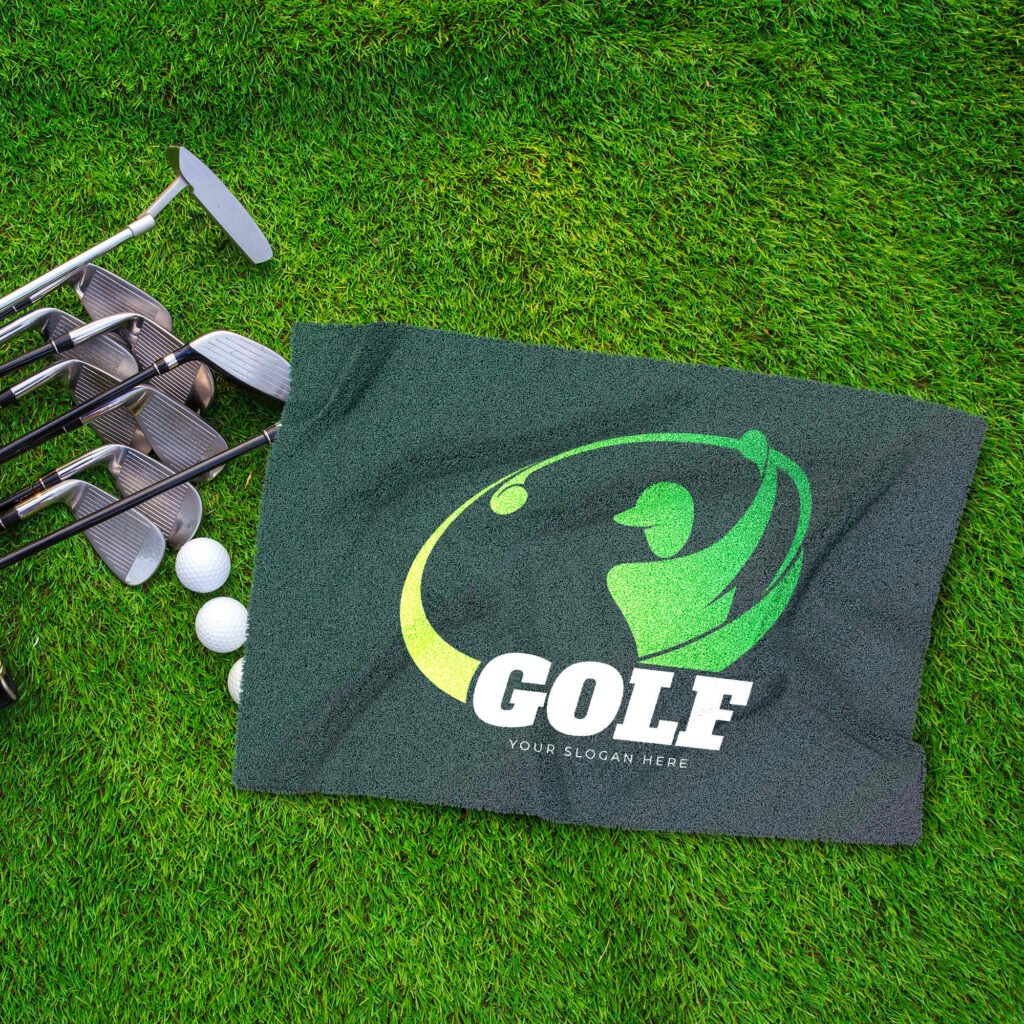 Free Golf Towel Mockup PSD Template - Mockup Den