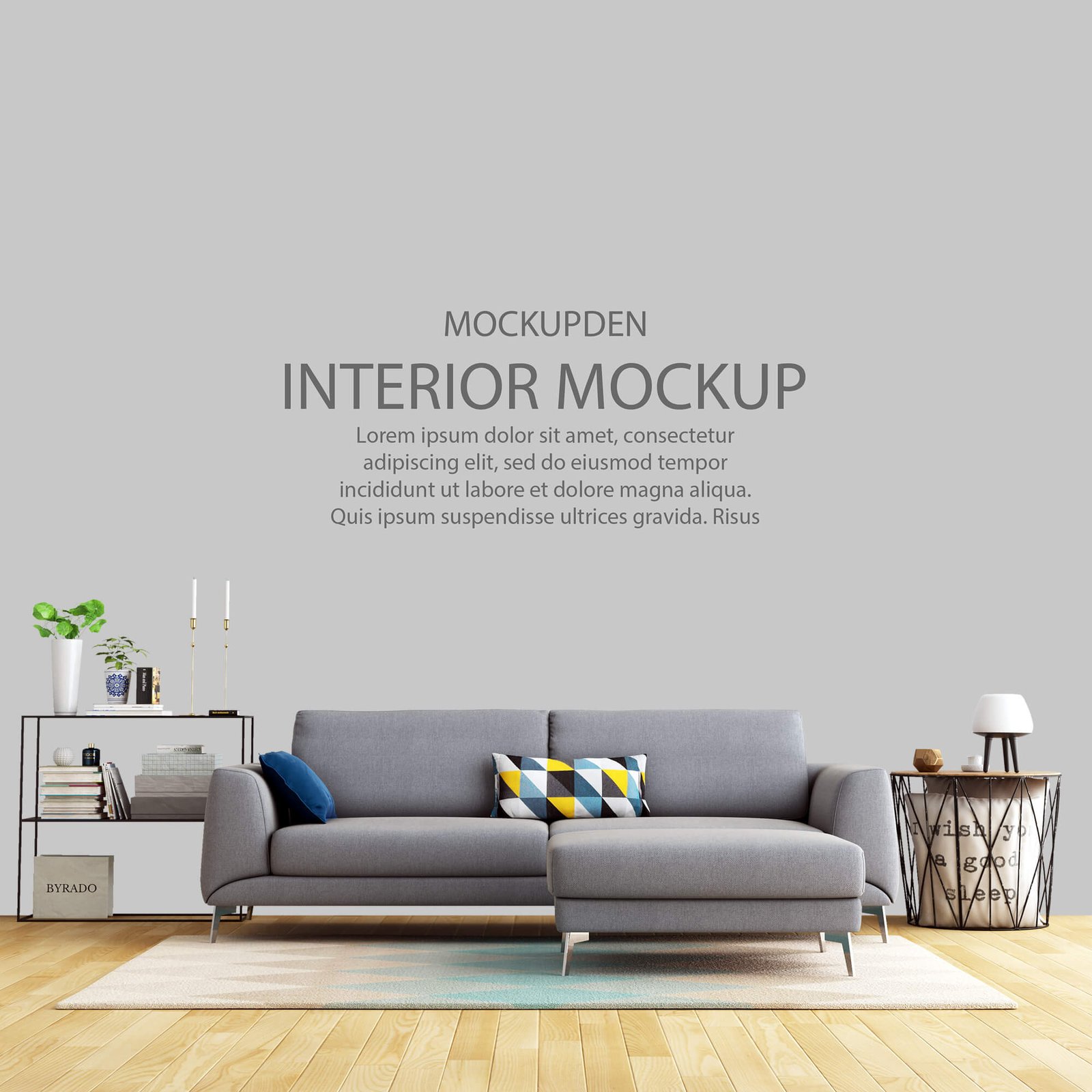 Free Interior Mockup PSD Template