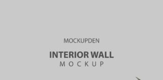 Free Interior Wall Mockup PSD Template